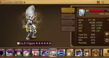 Summoners Wars Global Lv max