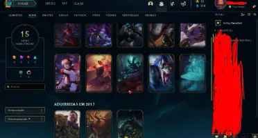 2 conta prata1 lv 30 com skins pra jogar ranked , 33 champ