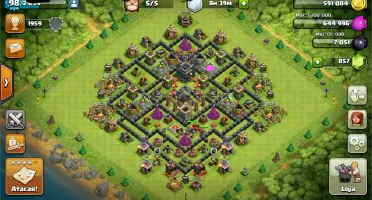 CLASH OF CLANS CV9 QUASE FULL