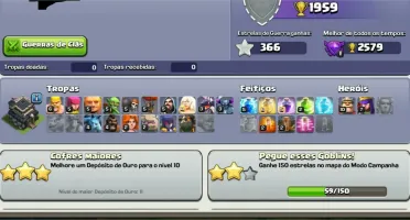 CLASH OF CLANS CV9 QUASE FULL