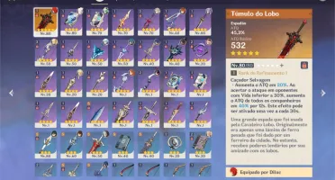 Conta 7x5* personagens + Túmulo do lobo e Aloy, AR49