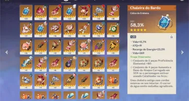 Conta 7x5* personagens + Túmulo do lobo e Aloy, AR49