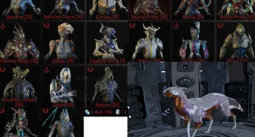 V>Conta Warframe Com Equipamentos Buildados + Warframes + Ma