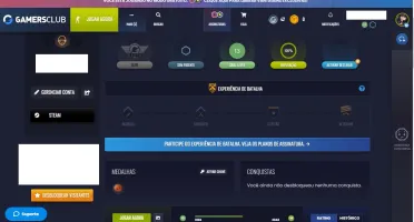CONTA smurf LVL 13 GC, STEAM quase 400 horas