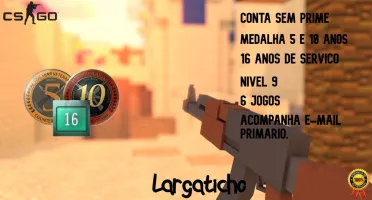 CONTA OLD STEAM 16 ANOS MEDALHAS 5 E 10 ANOS + 4 JOGOS