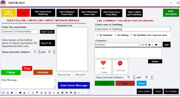 Tik Tok Bot Pro Automatizar Likes Comentarios 2025 Premium