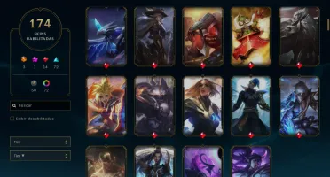 Conta League Of Legends Season 2 Diamante 4 174 Skins Full