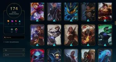 Conta League Of Legends Season 2 Diamante 4 174 Skins Full