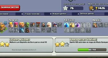 Clash of clans|cv 7 totalmente full com 5 construtores