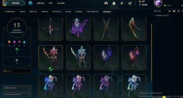 Só skin linda nessa conta ! lvl 71 ex plat 4