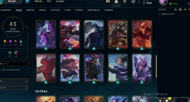 Só skin linda nessa conta ! lvl 71 ex plat 4