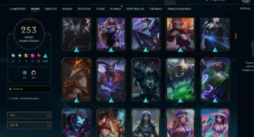 Conta lol mestre season nova +100 pdl full acesso 253 SKINS
