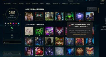 Conta lol mestre season nova +100 pdl full acesso 253 SKINS