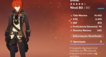 Conta Genshin Impact AR 40 (Diluc, Klee e Mona)