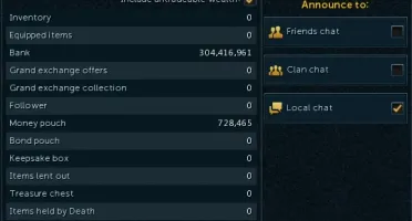 CONTA IRON RUNESCAPE 3
