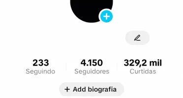 TikTok 4.1K Seguidores e 329K Curtidas | Entrega Imediata