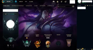 Conta LOL - 443 Skins - Platina 4