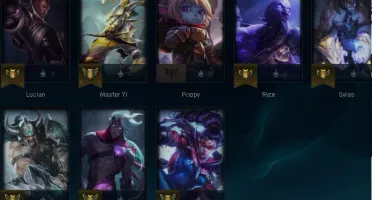 CONTA Unranked | 18 CHAMPS | 1 SKIN (jhin lua sangrenta)