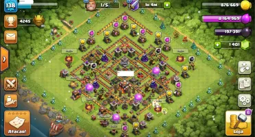 Conta Clash of Clans cv 10.5 MUITO BEM UPADA no precinho