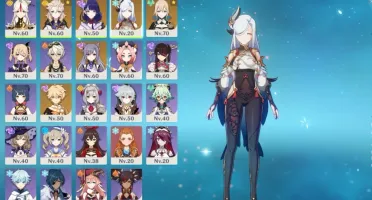 Shenhe, Albedo, Raiden Shogun, Jean e Keqing