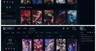 Conta lol prata 3 level 65 +100 champs e +50skin