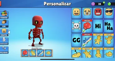 Conta stumble guys 112 skins, várias lendárias