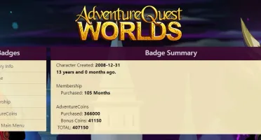CONTA DE AQW LV 100 MOGLOMANCER GREAT THIEF E +