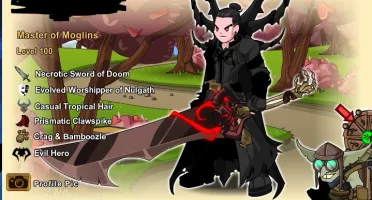 CONTA DE AQW LV 100 MOGLOMANCER GREAT THIEF E +