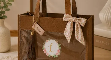Sacola Personalizada Estilo Juta Pequena