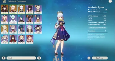 GENSHIN IMPACT AR41 / 5* AYAKA, HUTAO E KAZUHA C1
