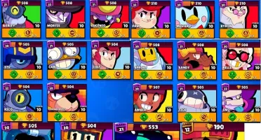 CONTA BARATA COM TODOS OS 51 BRAWLERS FULL E VÁRIAS SKINS