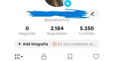 Conta tiktok shop com +2k de seguidores