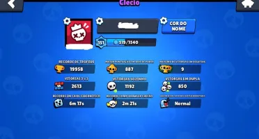 VENDO CONTA BRAWL STARS 19K900 TROFEUS 33/35 PERSONAGENS