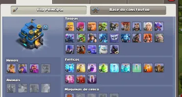 Conta clash of clans CV 12 mal upado