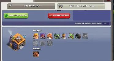 Conta clash of clans CV 12 mal upado