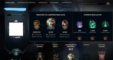 Conta League of Legends para Mono Riven