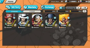Conta one piece Bounty rush 5 ex