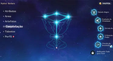 Nillou +jade , nahida, jean , tumulo e atlas celestial