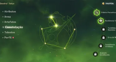 Nillou +jade , nahida, jean , tumulo e atlas celestial