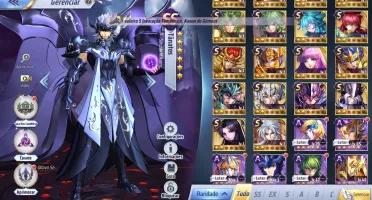 Saint Seiya Vários livros e gemas.