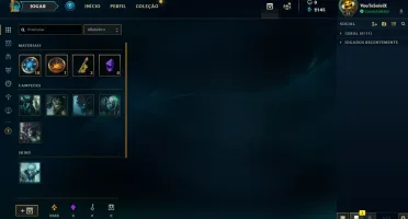 Conta League of Legends, Lvl 34 unranked, 18 campeões