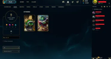 Conta league of legends com rammus rei e ufo corki