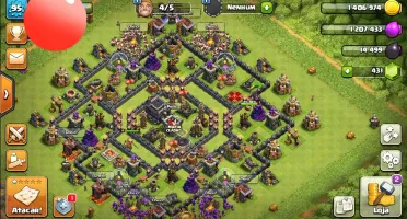 Conta Clash of Clans bem upada cv9