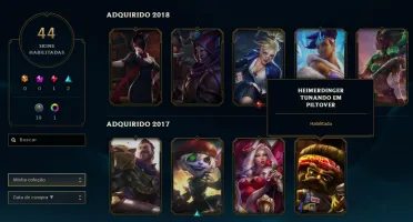 Conta do lol diamante 4 season , nesta está platina.