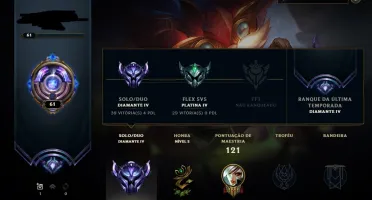 Conta LoL Diamante 4
