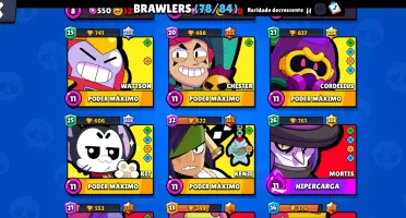 Conta brawl stars quase Full com kanji nível 11 já e passe