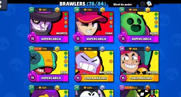 Conta brawl stars quase Full com kanji nível 11 já e passe