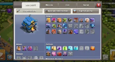 2 conta de clash of clans e clash royale