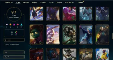 Unranked com 150 Champs e 97 Skins ( MAIN ADC )