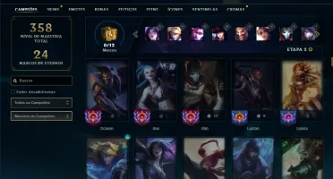 Unranked com 150 Champs e 97 Skins ( MAIN ADC )